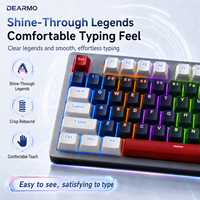 Clavier mécanique optique filaire F97D, disposition 97 touches, panneau en alliage, rétroéclairage LED mixte pour ordinateur de bureau, ordinateur portable, gamer, échange à chaud