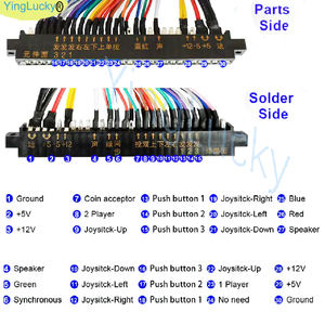 28ピン<span class=keywords><strong>Jamma</strong></span>ワイヤーアーケードコインプッシャーゲーム機配線用ハーネスゲームボードワイヤーハーネス - Product Image 2
