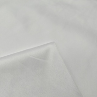 100% Polyester Tissu satiné épaissi de haute qualité Matériel de robe de mariée de mariage blanc avec des vêtements de conception unie imprimés tissés