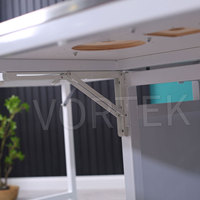 Scie circulaire horizontale portative Vortek Precision avec table coulissante, machine à couper le bois, moteur, panneau en acier inoxydable, 5 kW, double
