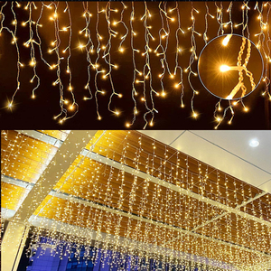 <span class=keywords><strong>Led</strong></span> năng lượng mặt trời Thác chuỗi ánh sáng ngoài trời không thấm nước IP65 câu chuyện cổ tích màu ngày giáng sinh đèn cho các bên - Product Image 4