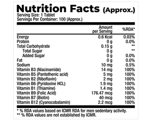 Nhãn hiệu riêng dành cho người lớn vitamin B phức tạp máy tính bảng Halal chứng nhận bổ sung sức khỏe tùy chỉnh vitamin cho năng lượng chất chống oxy hóa - Product Image 2