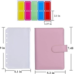 Business A6 Hardcover Loose-leaf Binder 6 Ring Magnetic Closure PU Leather Planner with Magnetic Closure - Product Image 2