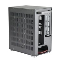Carcasa de Ordenador Pequeña para PC Mini ITX, Chasis de Servidor de Aluminio K39 con Unidad de Disco Duro de 2,5 Pulgadas