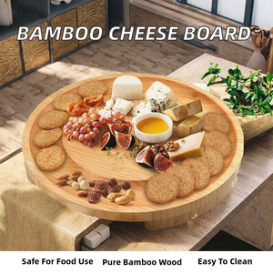 Plateau à fromage et charcuterie rectangulaire en ardoise amovible avec tiroir à couverts intégré - Non toxique - Product Image 2