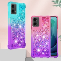 Coque Liquide Dégradée Effet Sable Mouvant pour iPhone 16 16E 15 14 13 12 Mini 11 Pro Max XR XS X 8 7 6 Plus Antichoc Dynamique Scintillante