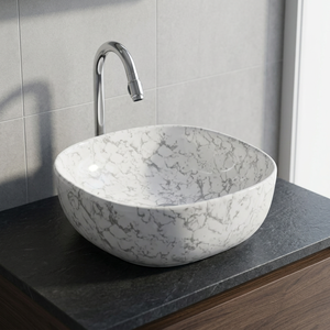 Ensembles d'articles sanitaires décoratifs en porcelaine Super marché utilisant un lavabo à main Design Table Top Lavabo Lavabo Produits en porcelaine - Product Image 3