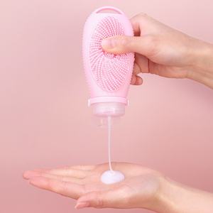 Botella de champú de viaje de silicona portátil de 100ML personalizada, contenedor de almacenamiento de cosméticos reutilizable para loción, lavado corporal, suero para el cuidado de la piel - Product Image 5