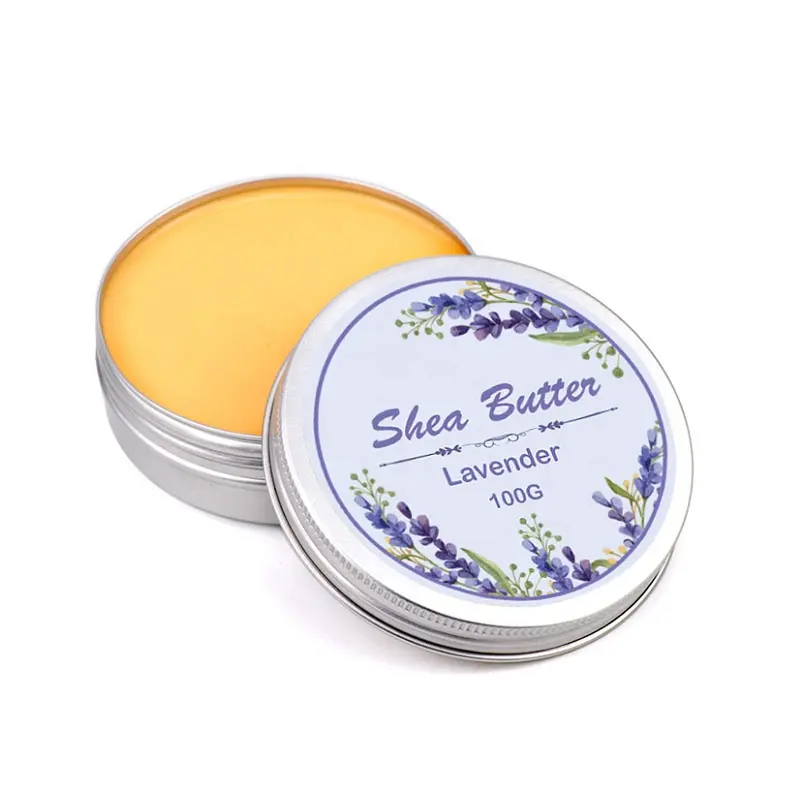 Custom Private Label Wholesale Low MOQ body emulsion Natural Nourishing Moisturizing Lavender Oil Shea Butter Body Butter