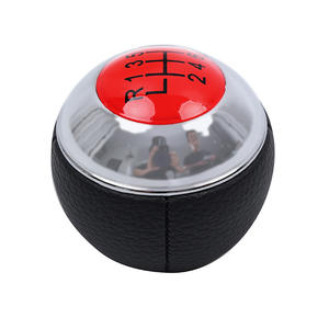 Pommeau de levier de vitesse de voiture enveloppé de cuir rouge 5ème 6ème vitesse ergonomique pour Bmw Mini Cooper - Product Image 1