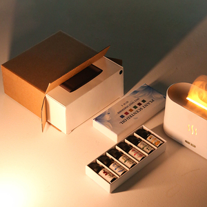 Máy Tạo Độ Ẩm Ngọn Lửa Đèn LED Cầm Tay Bộ Khuếch Tán Tinh Dầu Tự Nhiên Hoa Hồng Chanh 180Ml - Product Image 2