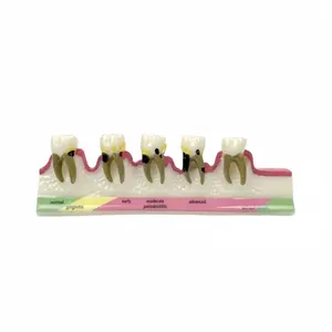 牙周疾病发展的牙齿牙齿模型