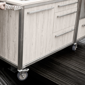 Four à pizza barbecue, brûleurs de barbecue, cuisine de camping en plein air, <span class=keywords><strong>beige</strong></span> avec dosseret, glissière de tiroir et panier de tiroir - Product Image 5