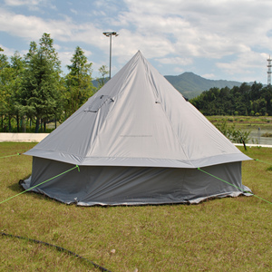 4-Person Mongolian Yurt Tent Pyramid <strong>Teepee</strong> Design with Chimney Output Hot <strong>Tipi</strong> Tent for Camping for 8 People - Product Image 4