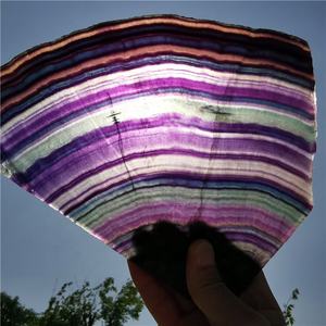 Lucido Naturale Arcobaleno <span class=keywords><strong>Fluorite</strong></span> Cristallo Di Quarzo Lastre di Pietre <span class=keywords><strong>Fluorite</strong></span> Fetta Per La Decorazione Domestica - Product Image 5