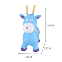 Jouet gonflable animal sauteur en PVC, jouet à chevaucher, cerf sauteur pour enfants, jouet animal avec lumière et musique