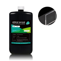 Adhésif de durcissement à la lumière ultraviolette, adhésif acrylique transparent, colle UV