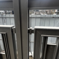 Portails tubulaires à double battant de 6 pieds en acier galvanisé inoxydable, design de clôture de jardin, revêtement en poudre, écologique, modélisation 3D, durable
