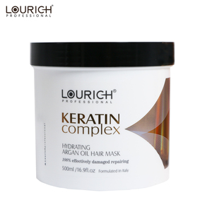 LOURICH – soin <span class=keywords><strong>capillaire</strong></span> à la kératine à l'huile d'argan, <span class=keywords><strong>Spa</strong></span>, masque <span class=keywords><strong>capillaire</strong></span> réparateur en profondeur, 500ml - Product Image 1