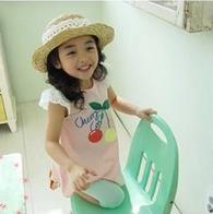 Vêtements pour enfants en gros, t-shirt en coton à manches courtes décontracté avec imprimé de fruits pour filles, provenant d'un fournisseur chinois - Product Image 4