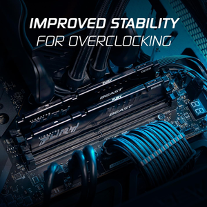 Vua ston Fury con thú 16GB 6400mts DDR5 cl32 Máy tính để bàn Bộ nhớ <span class=keywords><strong>AMD</strong></span> EXPO mô-đun duy nhất KF564C32BBE-16 - Product Image 2