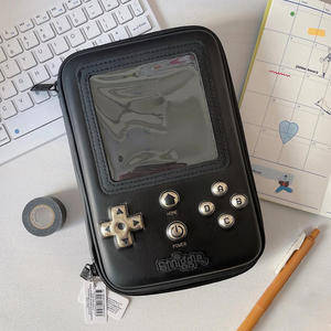 Sac en cuir pour porte-crayon, spécial <span class=keywords><strong>BTS</strong></span>, fermeture éclair, personnalisé, bon marché, vente en gros, pièces - Product Image 2