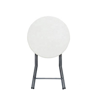 Mesa de Cóctel Redonda Plegable Portátil de Plástico de 32 Pulgadas al por Mayor, Muebles Modernos para Eventos al Aire Libre para Bodas, Bares y Fiestas