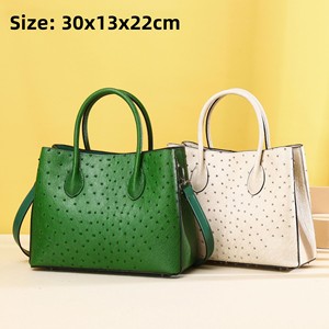 Bolsos de Lujo para <span class=keywords><strong>Mujer</strong></span>, Estilo Sac Carre con Motivo de Avestruz, Cierre Magnético, Diseño Moderno, Multiusos, para Uso Diario - Product Image 3