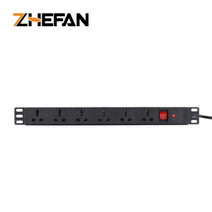 ZHEFAN 지능형 Pdu 계량 Pdu 1.5u Iec C13 C19 스마트 모니터 Pdu IP 컴퓨터 센터 Idc 용