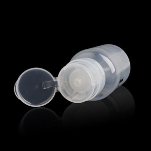 SunelPort 200ml Liquid Plastic Square Mini Thickened Press-type Empty Bottle <strong>Nail</strong> Art Acetone <strong>Nail</strong> Polish Remover <strong>Cleanser</strong> - Product Image 2