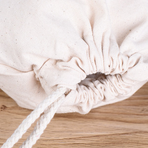 Pochette en toile personnalisée avec logo imprimé, vente en gros, emballage alimentaire économique, petite pochette en coton avec cordon de serrage, sac cadeau en lin pour le shopping - Product Image 2