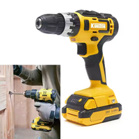 Perceuse sans fil 20V de qualité industrielle/DIY, sans balais, à vitesse variable, alimentée par batterie, personnalisable OEM, garantie 3 ans