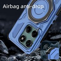 Étui magnétique en métal pour Motorola Edge 50 60 Fusion, TPU + PC rigide 2 en 1, nouvelle version 2025
