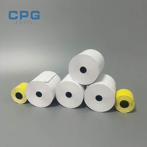 Rouleau de papier thermique haute sensibilité 80x60mm 65gsm de qualité supérieure pour terminal de carte de crédit et reçus de point de vente – Approvisionnement direct usine - Product Image 1