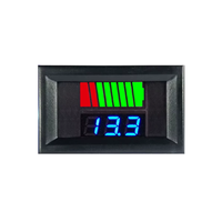 Indicateur de capacité de batterie LED 12V 24V 36V 48V 60V, voltmètre, testeur de tension numérique pour affichage du niveau de charge de la batterie de voiture M119