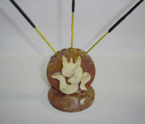 ที่ใส่ธูป Soapstone ที่ใส่ธูปหอมที่เสียบด้วยมือของตกแต่งบ้าน - Product Image 1