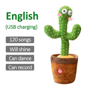 Juguete de Cactus Bailarín Eléctrico con Carga USB y Batería Recargable, Juguete de Cactus Bailarín Personalizado - Product Image 2