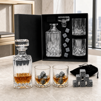 Ensemble de carafe à whisky SHUNSTONE avec boîte cadeau en papier, cadeaux promotionnels d'affaires pour la satisfaction des clients, cadeau pour les partenaires