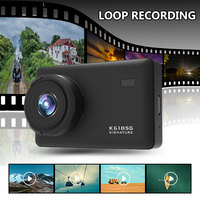 Détecteur de radar 2-en-1 pour voiture avec DVR et caméra embarquée 1080p, écran LCD, compatible USA/Europe/Asie, support magnétique, alerte vocale en anglais, fonctionnalités signature