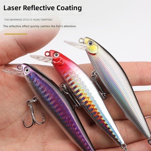 Anpassbare Sinkende Minnow-Köder für Weitwürfe mit Gewichtstransfer-Design, Hochglanz-Reflexion und Naturgetreuer Aktion - Product Image 1