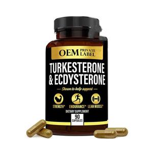 Turkesteron Ecdysteron 1000Mg <span class=keywords><strong>Capsules</strong></span> 95% <span class=keywords><strong>Beta</strong></span> Ecdysteron Poeder Extract Energiesupplement Dranken - Product Image 1