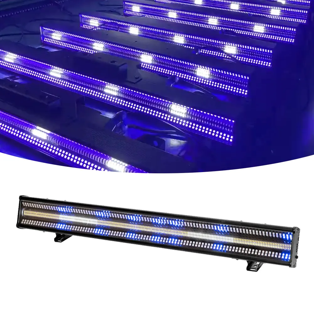 Hoge Kwaliteit 384Pcs Witte 384Pcs Rgb Wall Washer Led Strobe Licht Met Wassen Effect Podiumlicht Voor Tv Studio