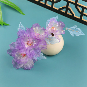 2026 Diseño Original Hecho a Mano, Horquilla para el Cabello Hanfu Morada de Estilo Antiguo, Etérea y Hermosa, Perforada para Peinados y Maquillaje - Product Image 4