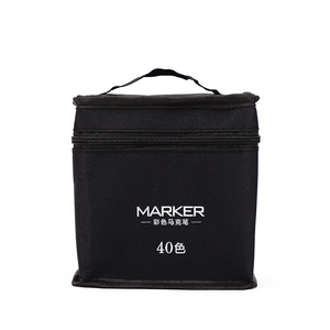 Fabricant Ensemble <span class=keywords><strong>de</strong></span> stylos marqueurs à base d'alcool <span class=keywords><strong>Encre</strong></span> indélébile Multi Color Sketch Dual Tips Marker Pens with Canvas Bag - Product Image 3