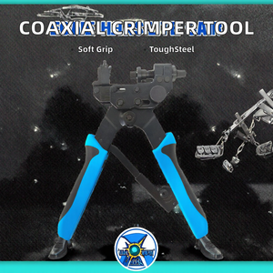 เครื่องมือจีบสายโคแอกเซียล <span class=keywords><strong>RG6</strong></span> RG59คีมบีบ<span class=keywords><strong>อัด</strong></span> F-HEAD สำหรับ RF CATV เครื่องมือจีบเย็น - Product Image 3