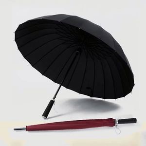 Paraguas Resistente al Viento de Color Sólido con Mango Largo para Uso en Exteriores, Producto para el Hogar Personalizable - Product Image 1