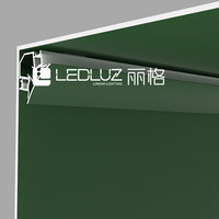 Profilé LED en aluminium ALP191 à montage en surface, 35,4x35,4 mm, petite taille, éclairage double face pour éclairage encastré