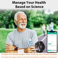 L18 Montre Connectée pour Personnes Âgées avec Podomètre, Suivi Santé (Tension Artérielle, Fréquence Cardiaque, SpO2), Carte SIM et Double Appel pour Seniors