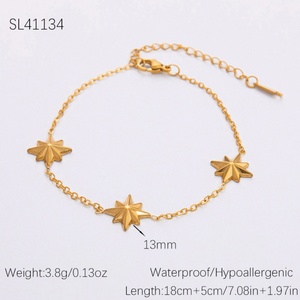 สร้อยข้อมือสแตนเลสทรงหัวใจทันสมัยสำหรับผู้หญิง ทำด้วยมือ เรียบง่าย ชุบทอง 18K เหมาะสำหรับวันครบรอบ - Product Image 6