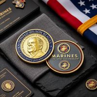 Pièce de monnaie commémorative plaquée métal Ronald Wilson Reagan 40e président, pièce de monnaie de collection souvenir des Marines américains